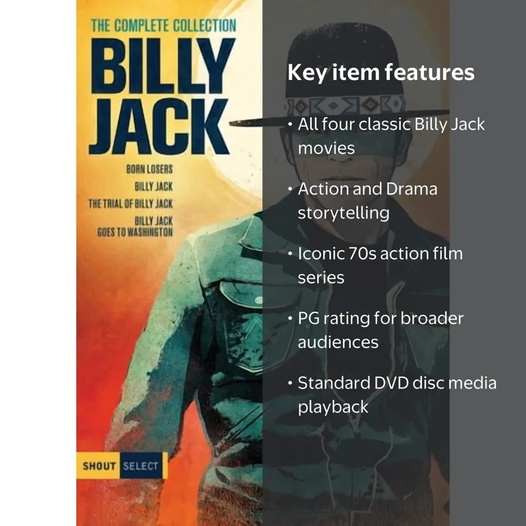 【中古】Billy Jack: the Complete Collection/ [DVD] [Import] Billy Jack Collection DVD, Action Drama PG, 4 Classic Films from