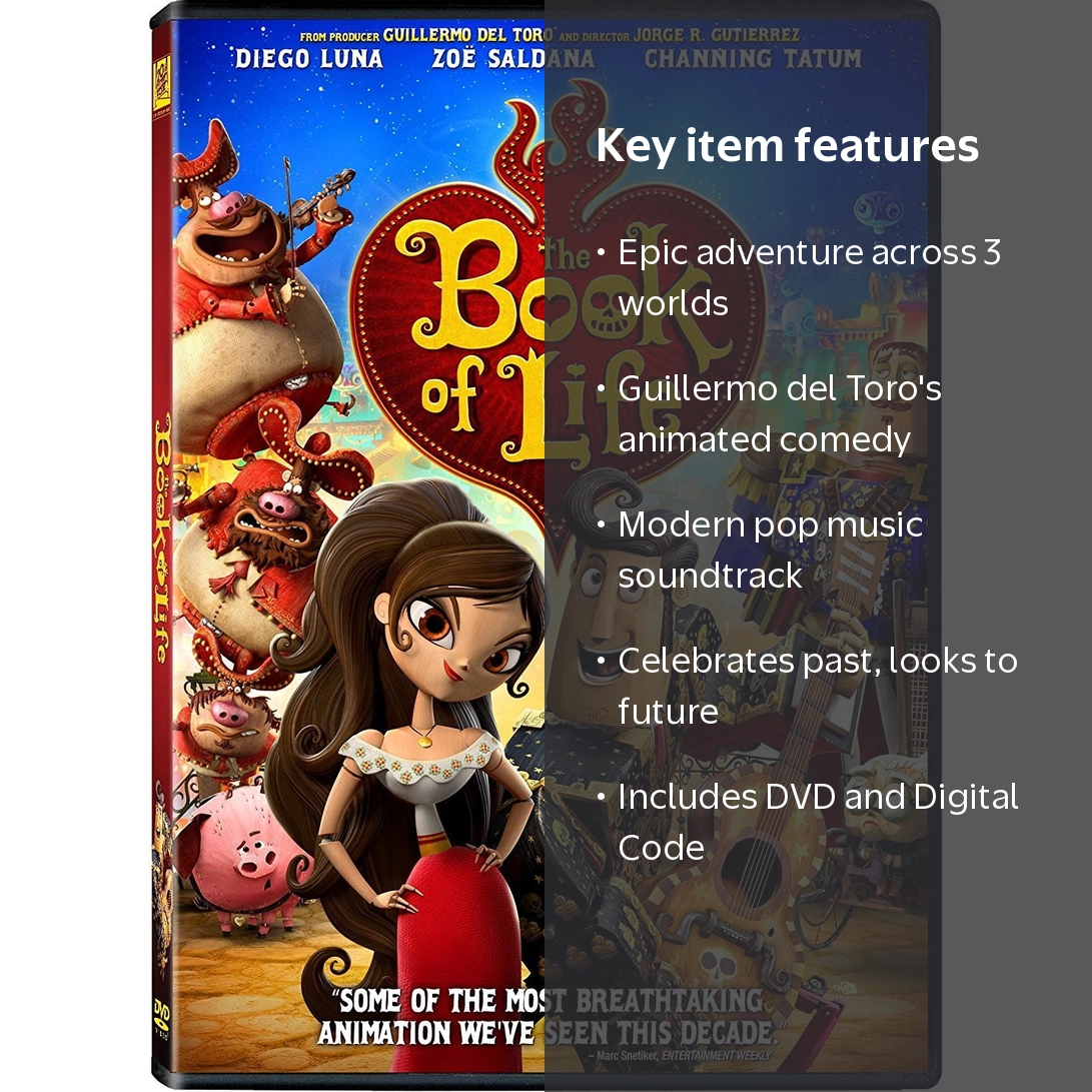 The Book of Life (DVD + Digital Code) - Walmart.com
