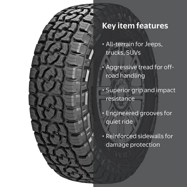 ストラップ LONG TRACK FOODS & THE DEARGROUND Armstrong Tru-Trac AT II All Terrain LT265/60R20 121/118S E Light