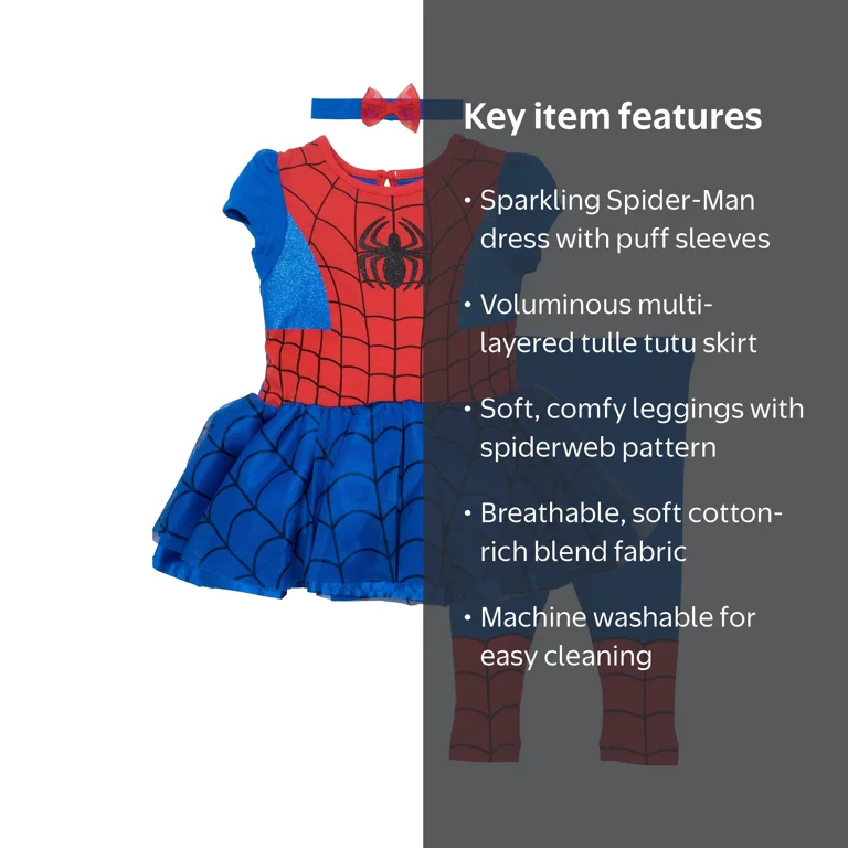 spider man dress Kids Marvel Spider-Man Ghost Spider Dress Costume