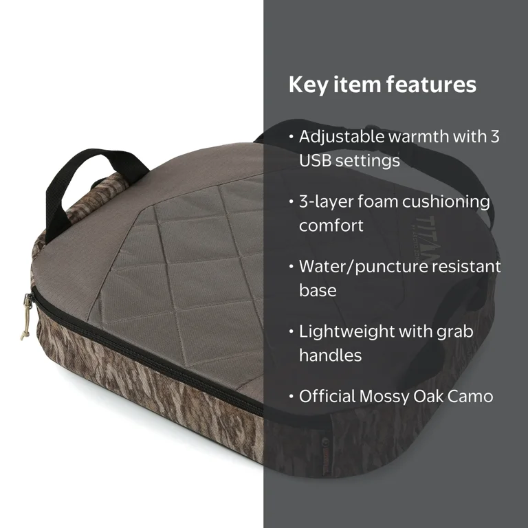 Titan by Arctic Zone Temperature Controlled Seat Cushion in Mossy