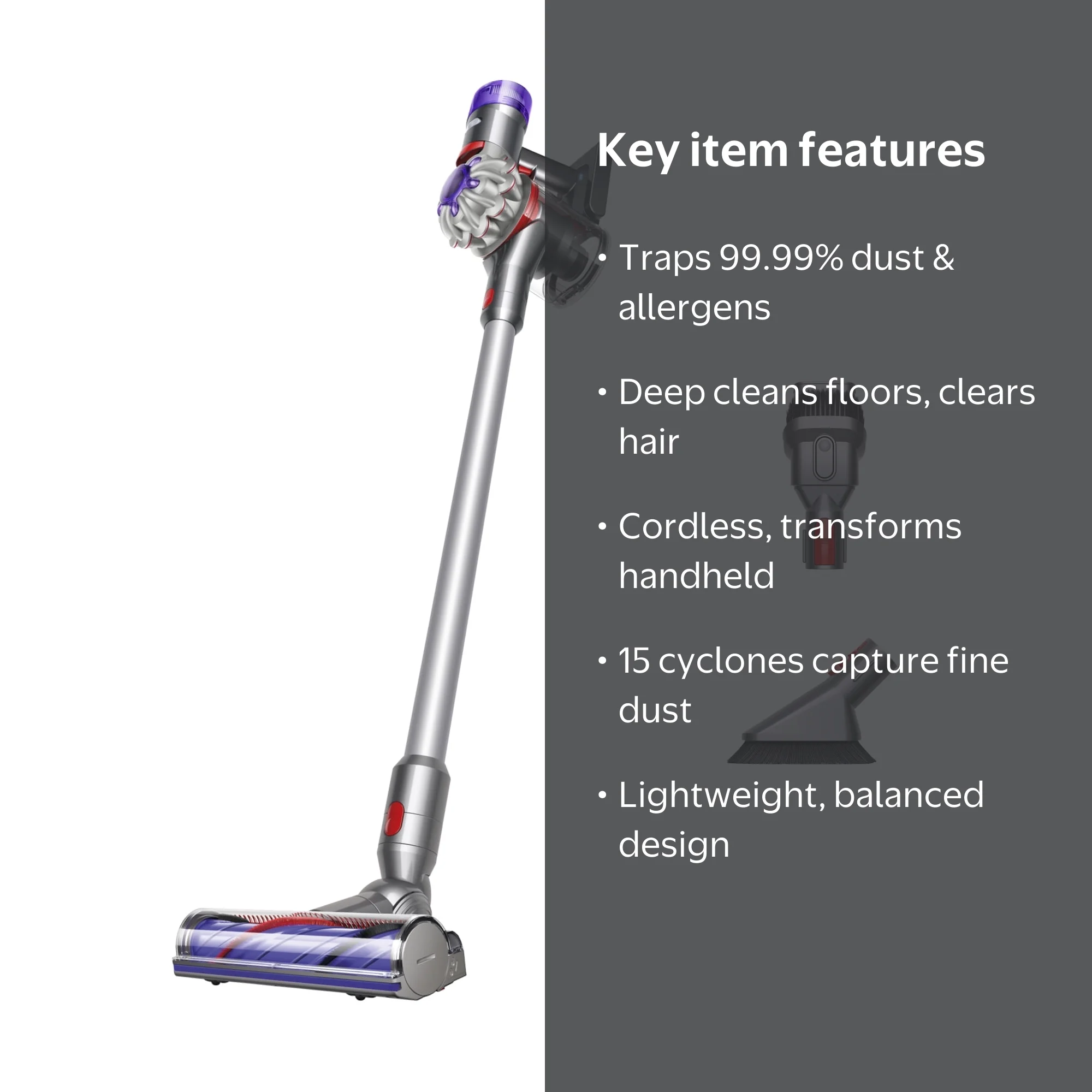 Dyson, Cordless Vacuum Cleaner, V7 Advanced, Silver - Walmart.com