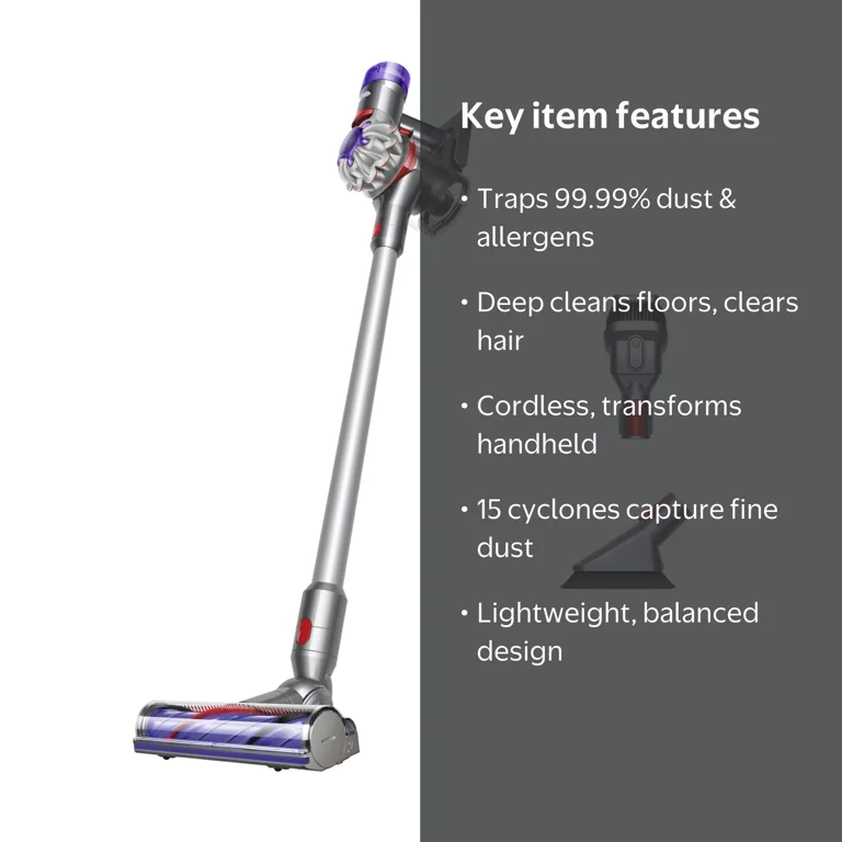 Dyson, Cordless Vacuum Cleaner, V7 Advanced, Silver - Walmart.com