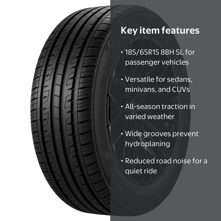 Lexani, Passenger Tire, LXTR-203, All Season 185/65R15 - Walmart.com
