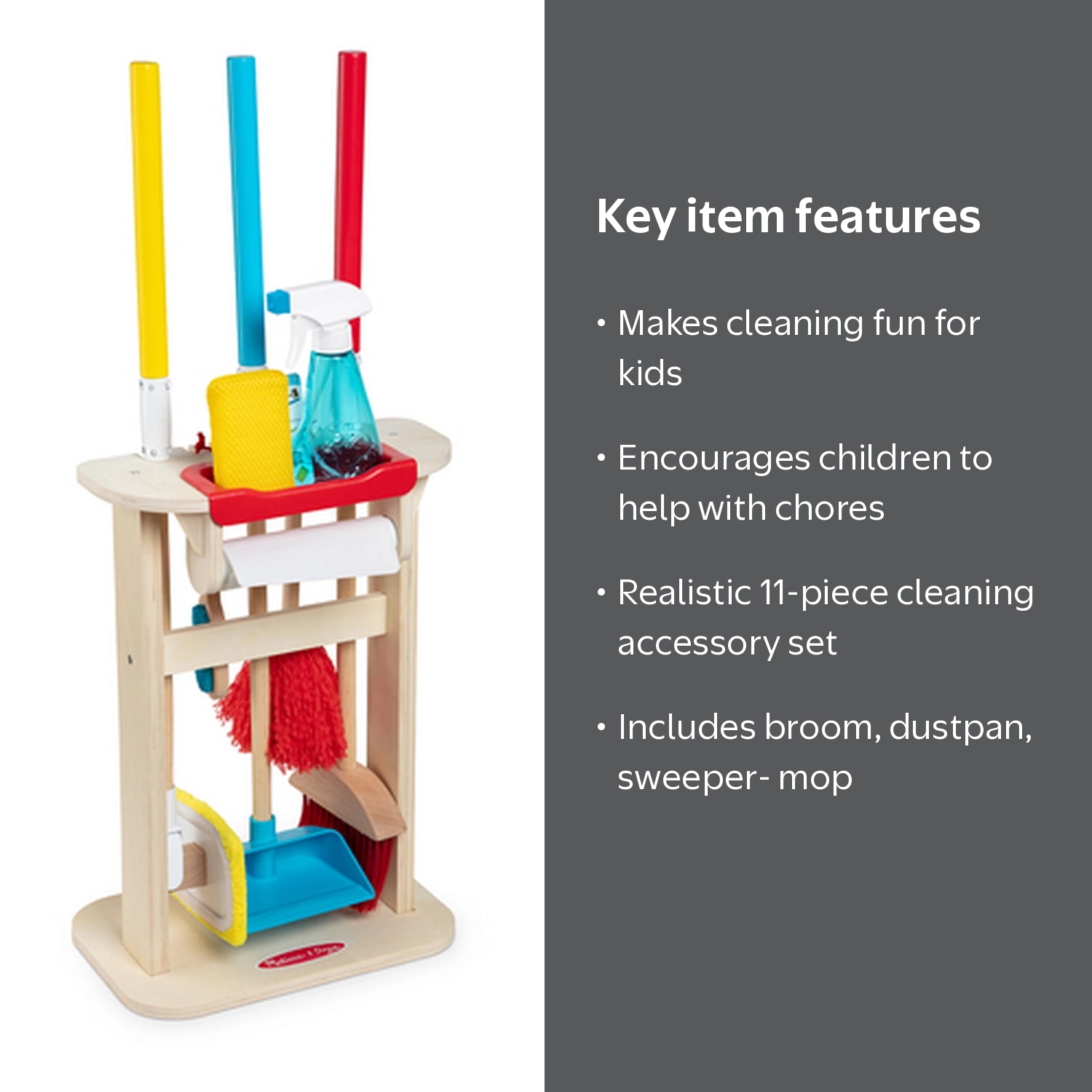 Melissa & Doug, Cleaning Play Set, 11 Pieces, Deluxe Sparkle