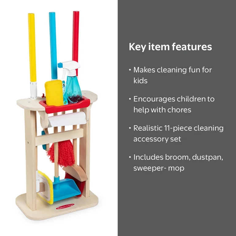 Dusyma Schattenbauspiel 知育玩具 102 753 Melissa & Doug, Cleaning Play Set, 11 Pieces, Deluxe Sparkle