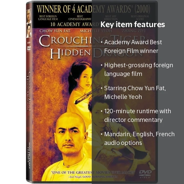 Crouching Tiger, Hidden Dragon - Award Winning Foreign Movie (DVD