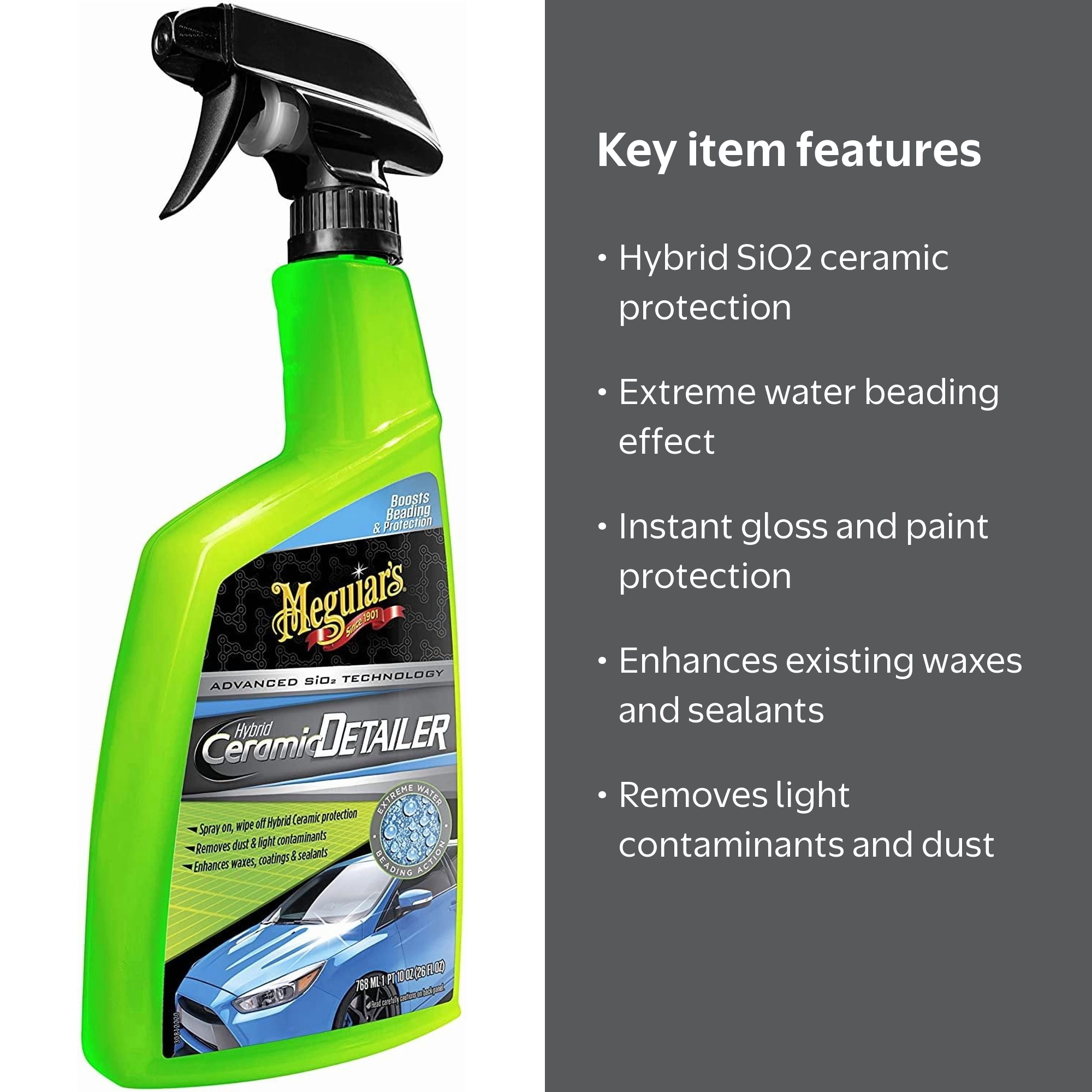 Meguiar's G200526EU Hybrid Ceramic Detailer 768 ml Enhances Wax