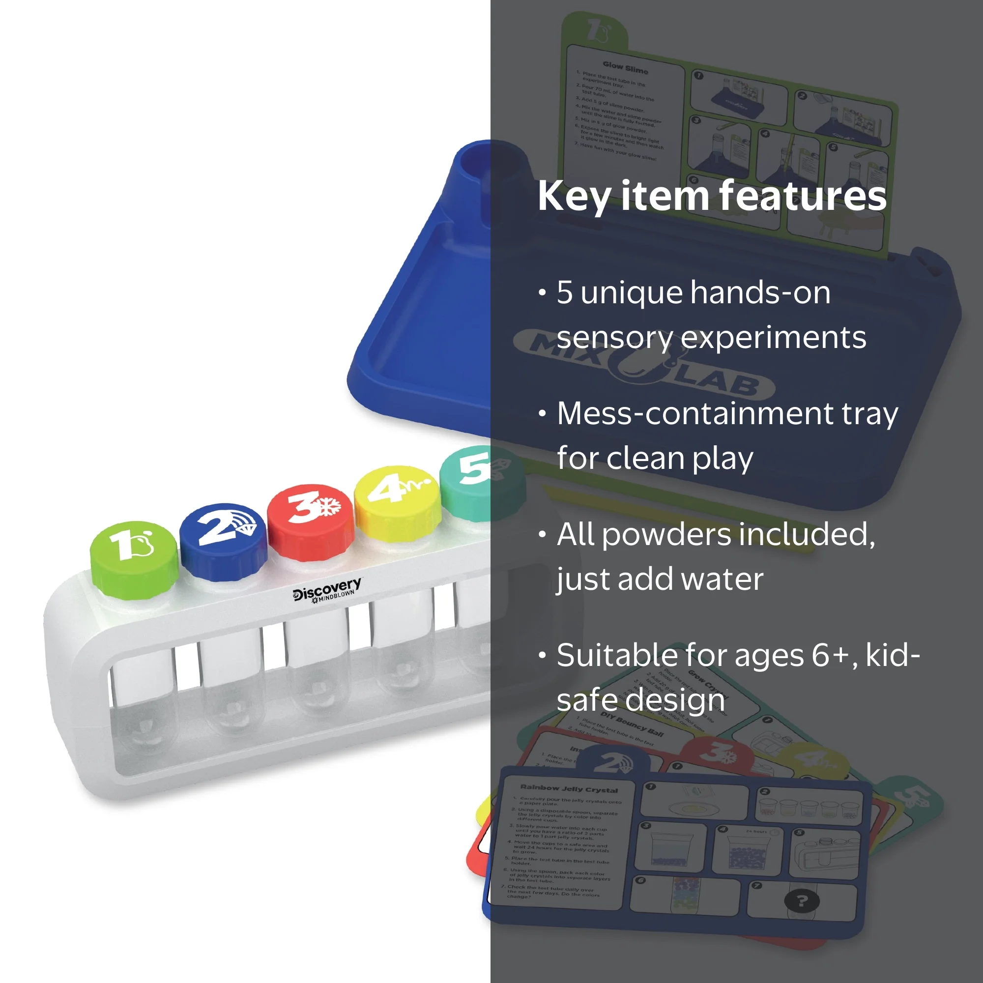 Discovery #MINDBLOWN Sensory Science Test Tube Chemistry Lab, 5