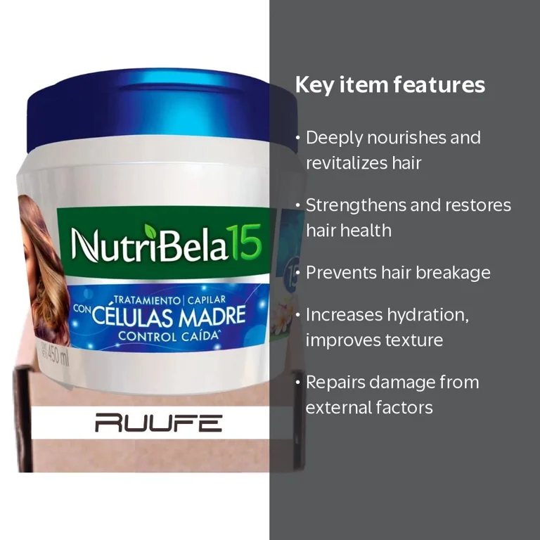 Nutribela 15 Treatment With Stem Cells 17.6 oz 500 gr nutribela