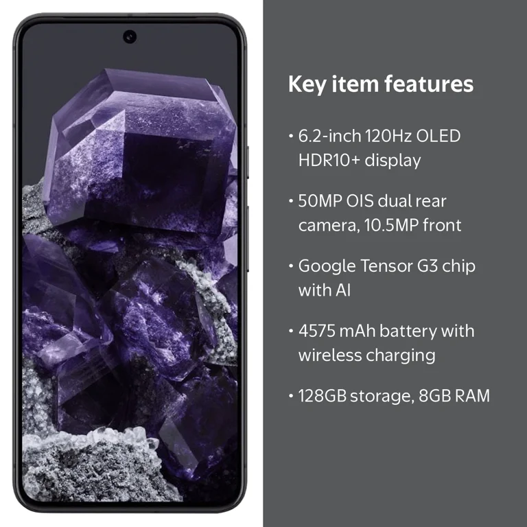 Google Pixel 8, Unlocked Android Smartphone, Pixel Camera, 24-Hour