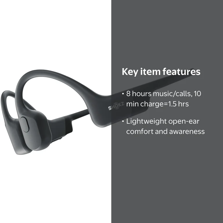 Shokz Open Run Wireless Bone Conduction Headphones with Mic Shokz Open Run Wireless Bone Conduction Headphones with Mic