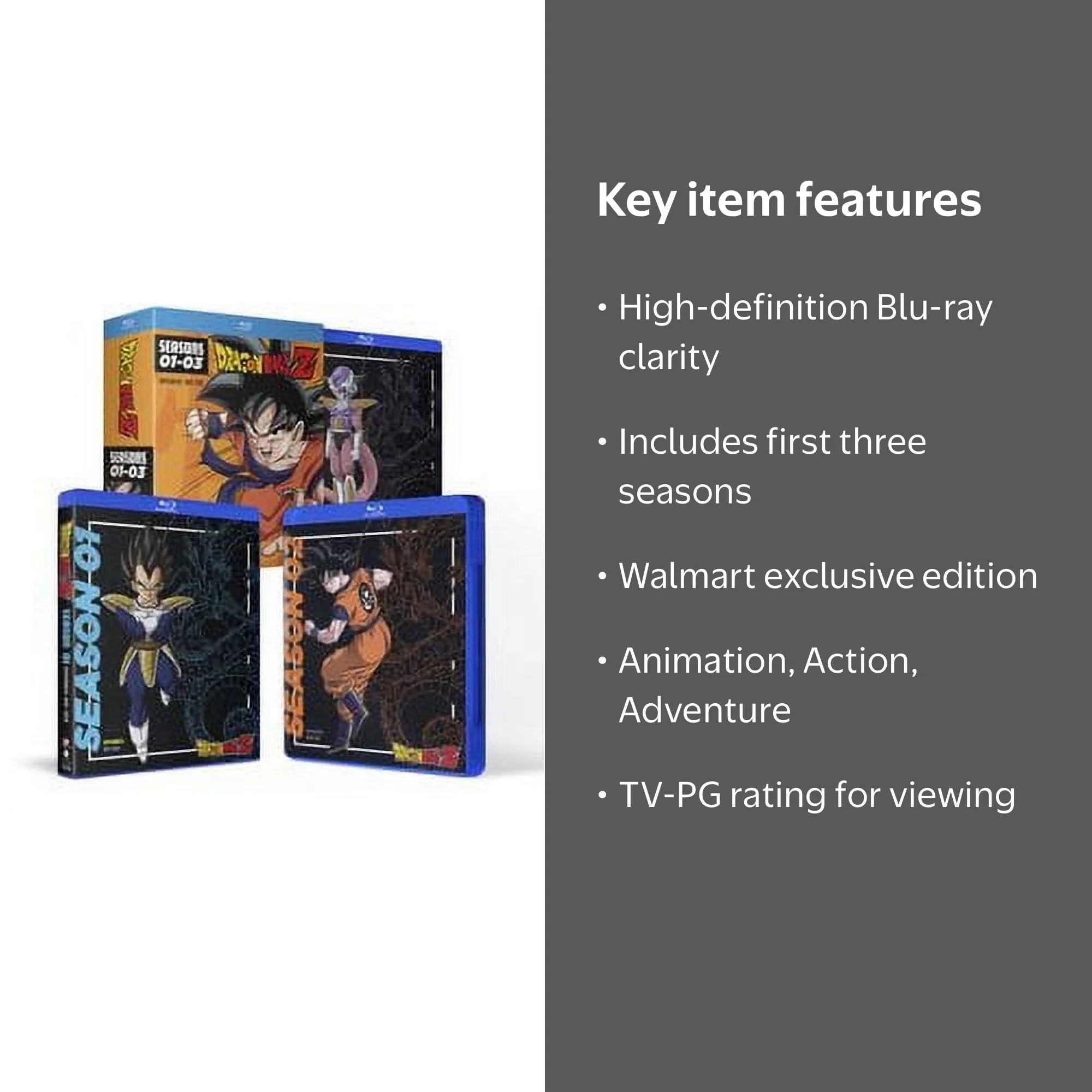 Dragon Ball Z: Seasons 1-3 Blu-ray (Walmart Exclusive) (Blu-ray