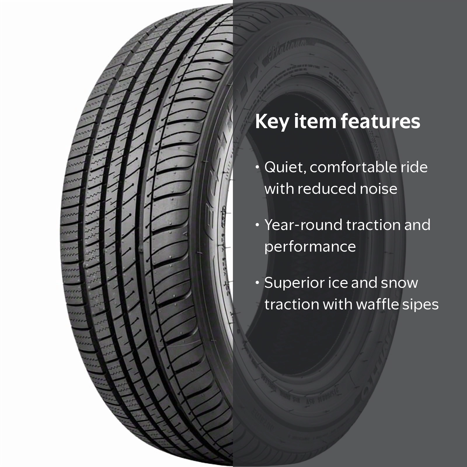 Kumho Tire, Passenger Tire, 185/65R15 88V, All-Season Performance