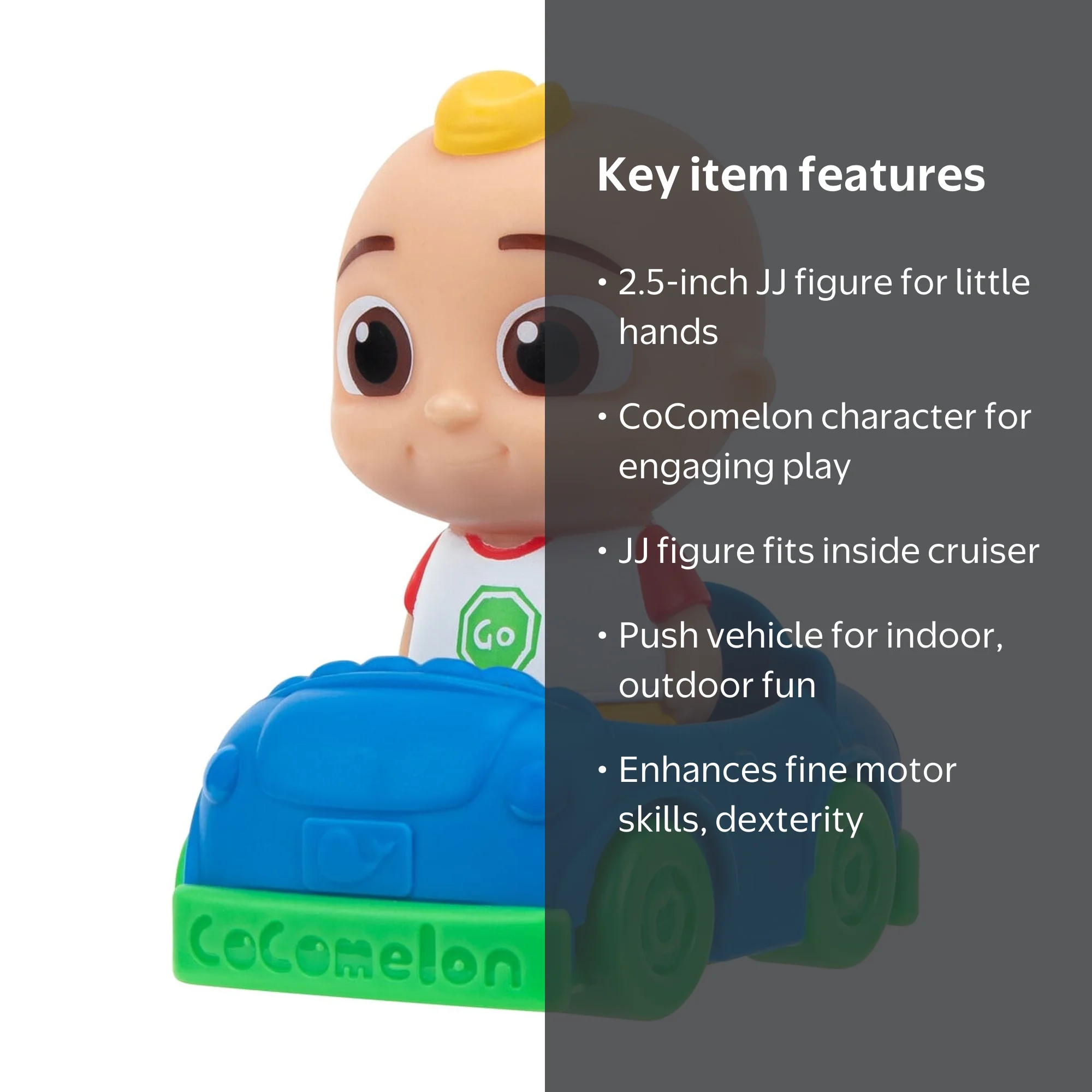 CoComelon JJ's Blue Car Cruiser - Features Play Vehicle