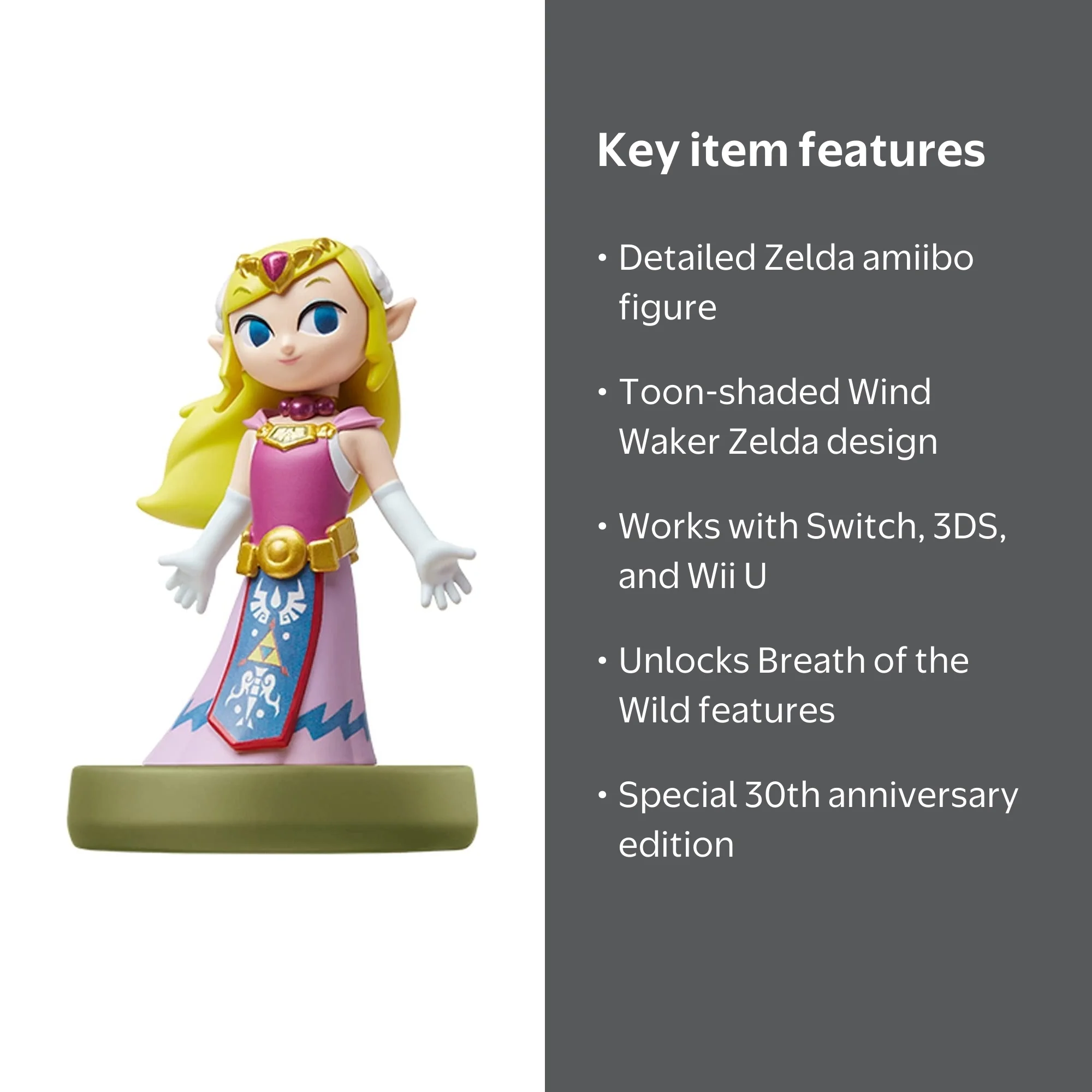 Wind Waker Zelda amiibo The Legend of Zelda Series for Switch, 1ct