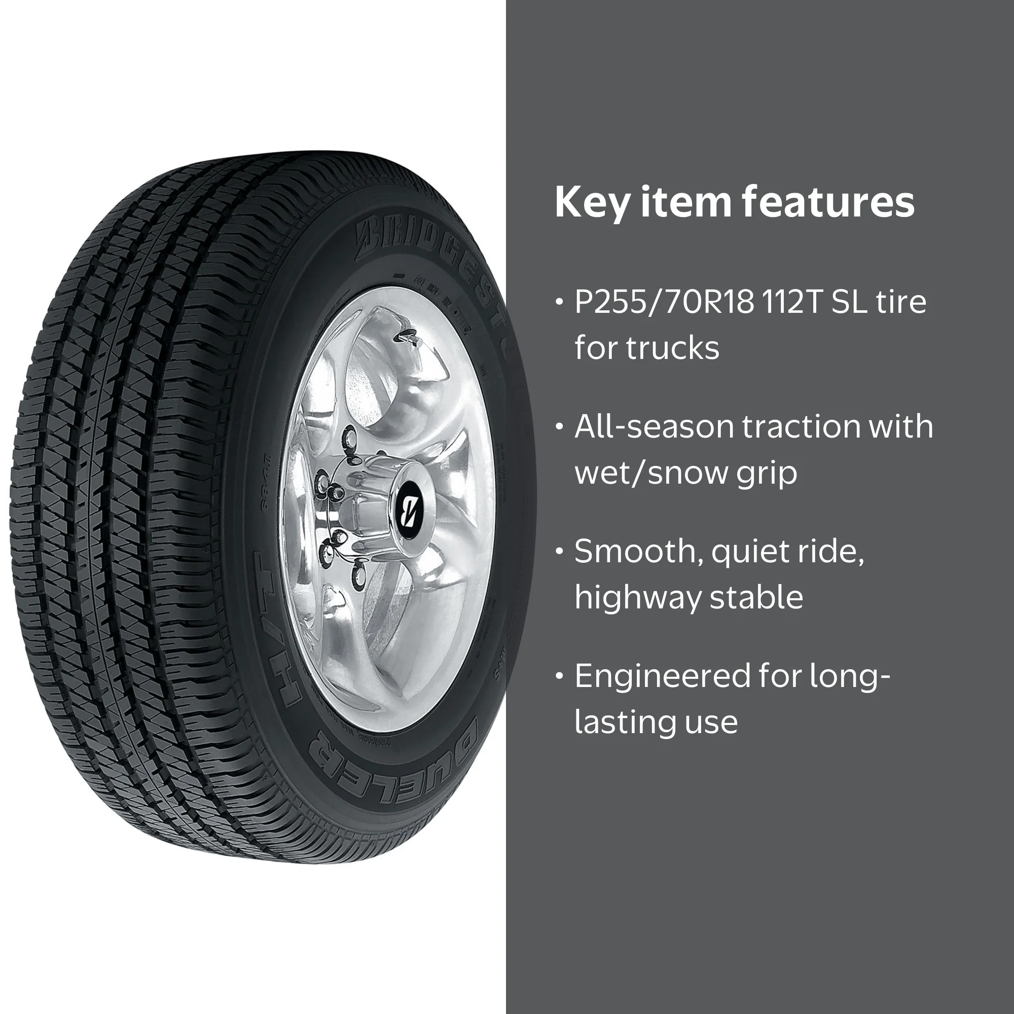 Bridgestone Dueler H/T 684 II P255/70R18 112T Light Truck Tire