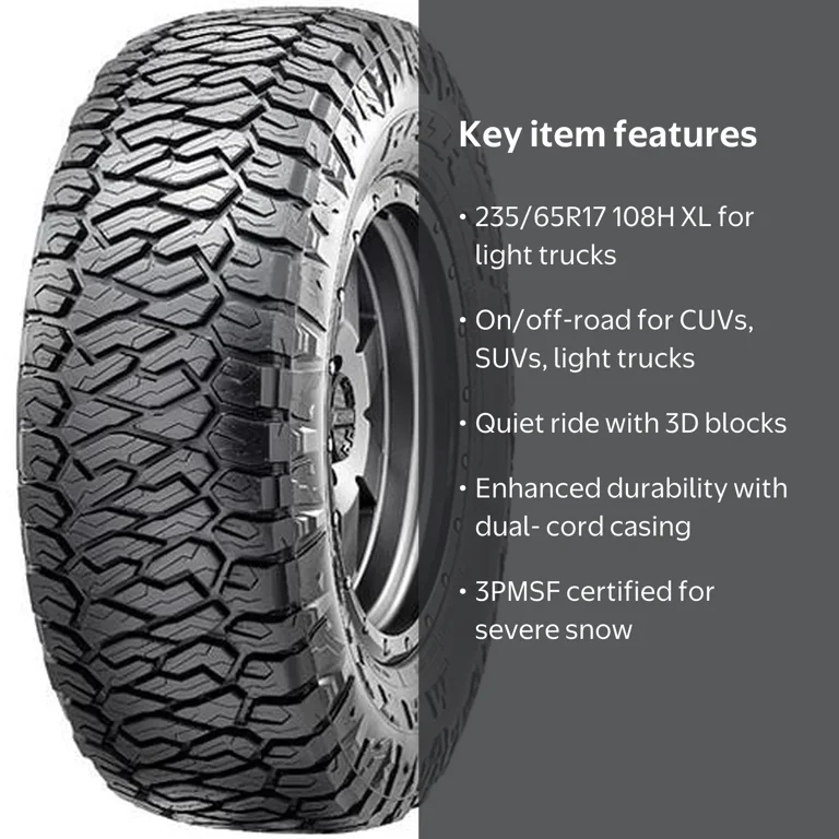 Maxxis Razr AT All Terrain Tire, Size: 235/65R17 108H XL A/T for