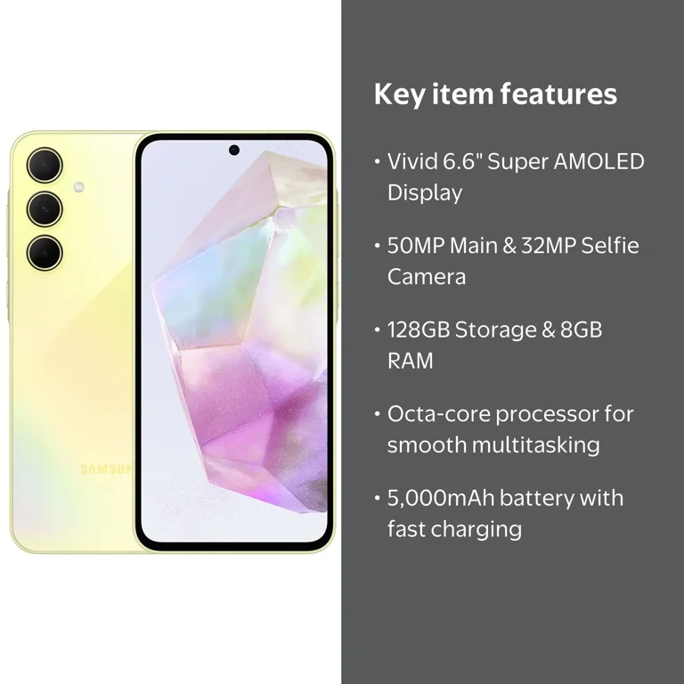 Samsung Galaxy A55 5G 128GB Dual-SIM GSM Unlocked Smartphone