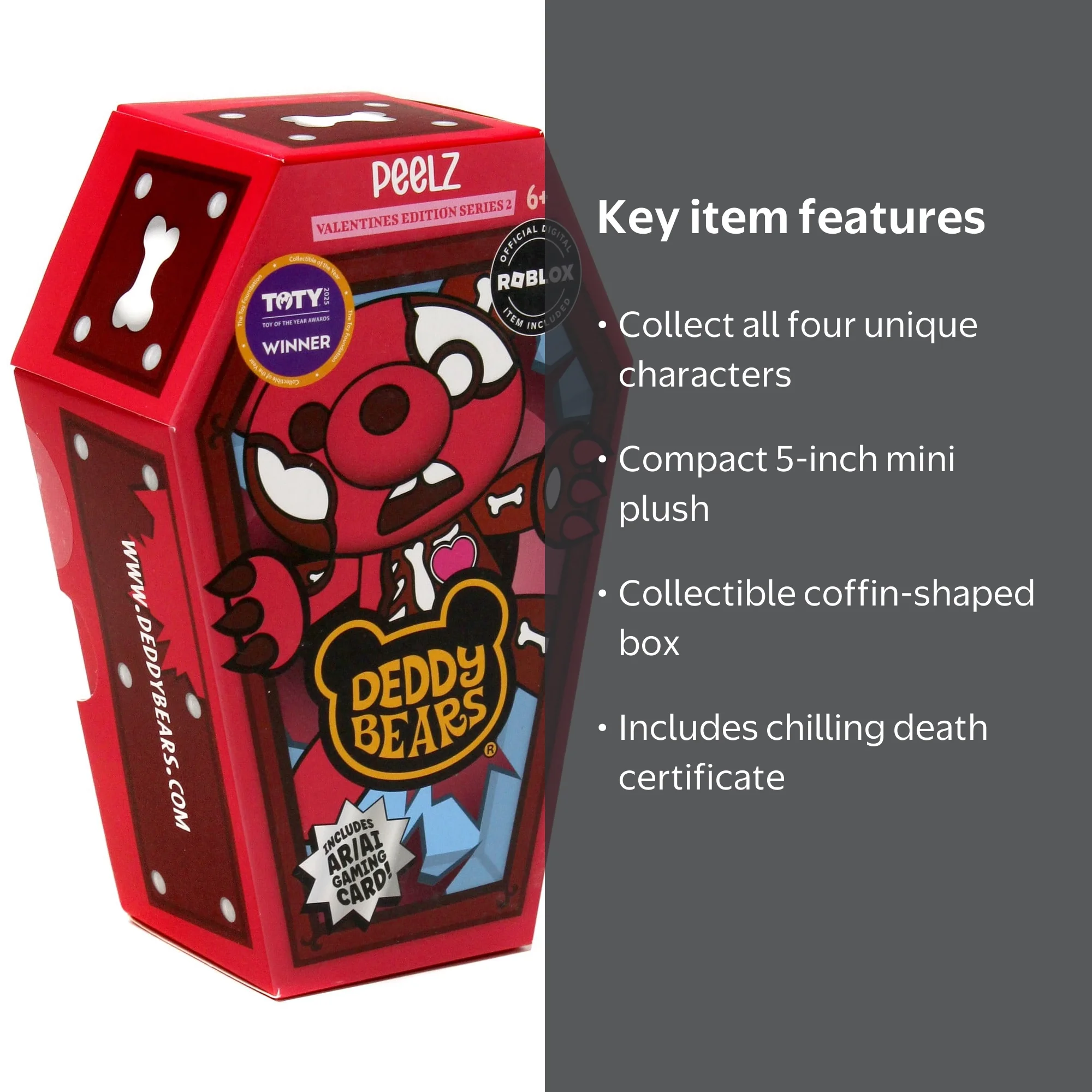 Deddy Bears Valentine's Day Series 2 Peelz Mini Plush - Walmart.com