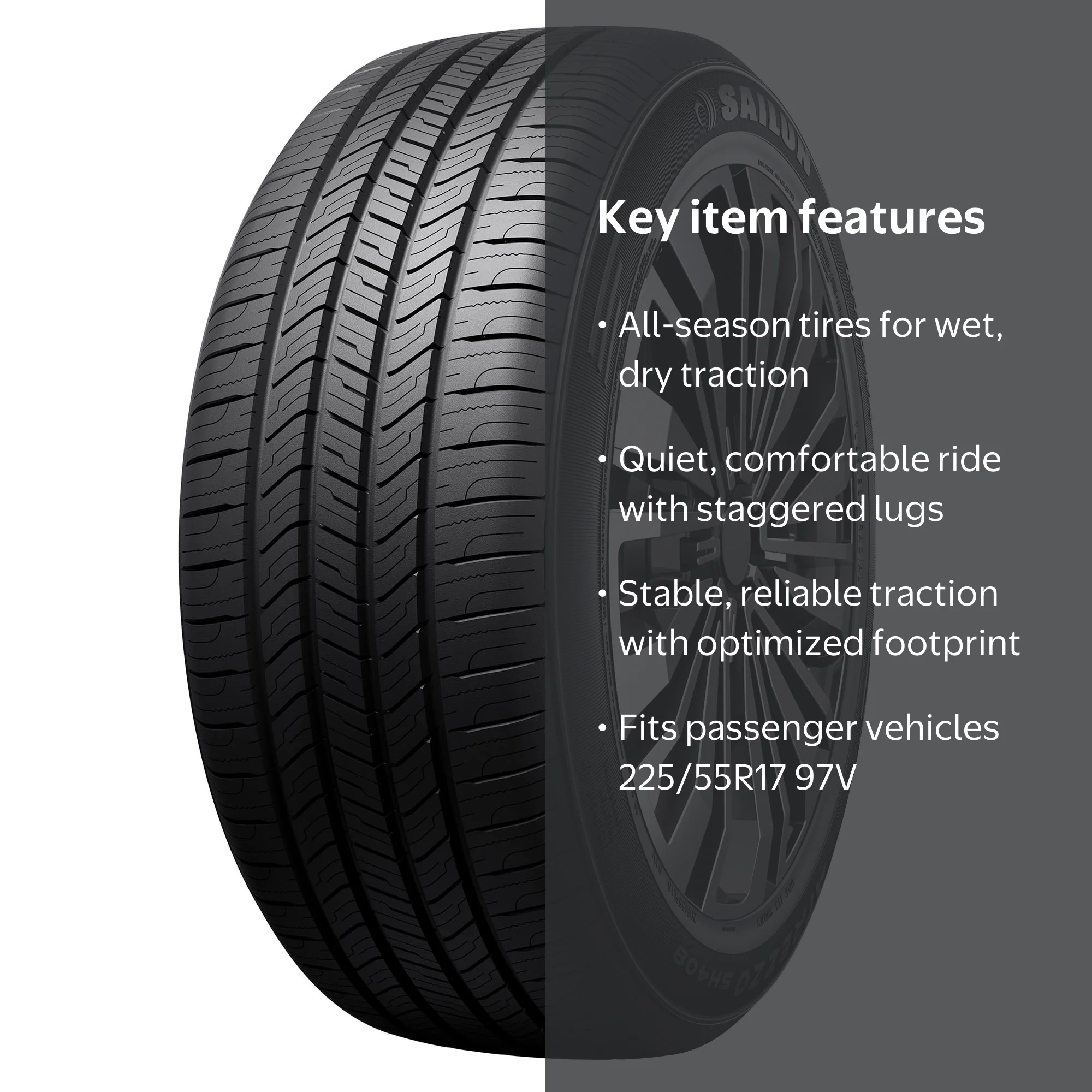 Sailun Atrezzo SH408 All Season 225/55R17 97V Passenger Tire