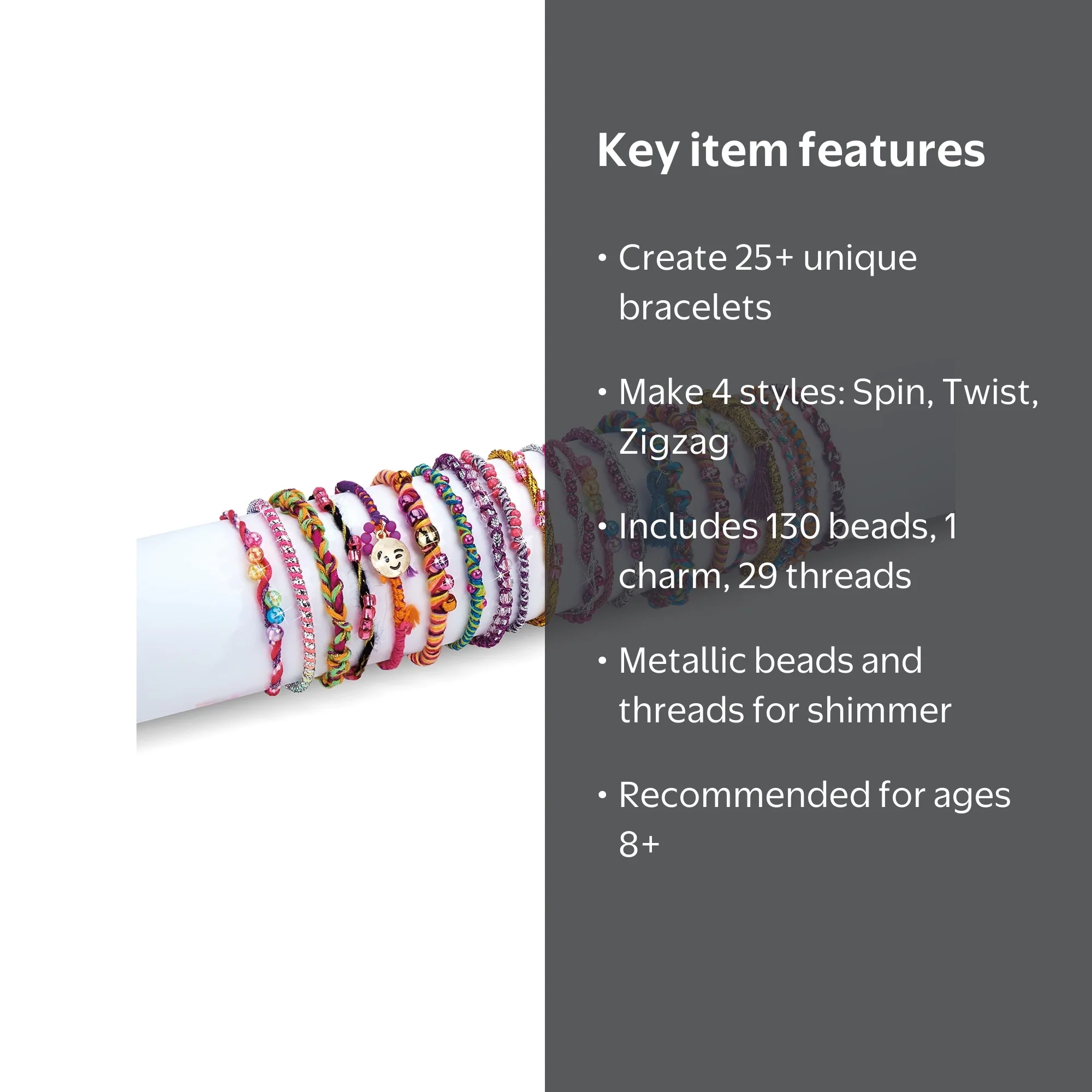 Cra-Z-Art Be Inspired Twist N Wear Girls Bracelet Maker Activity
