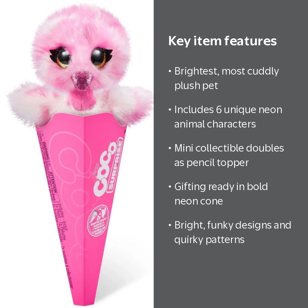 Coco Cones Neon Series Flapper Plush - Walmart.com