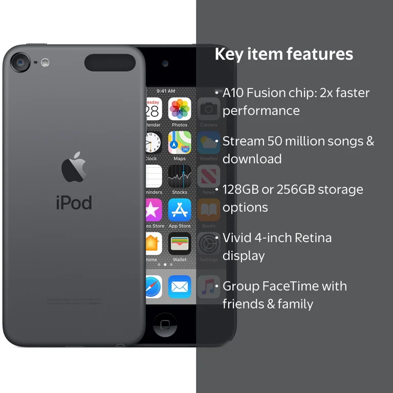 Newest Apple iPod Touch 7th Generation 128GB - Space Gray Model