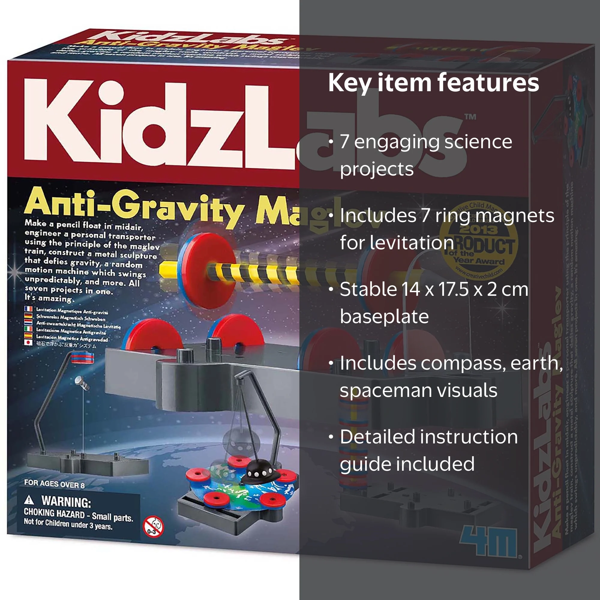 4M: KidzLabs: Anti-Gravity Maglev - 7 Physics Projects, Anti
