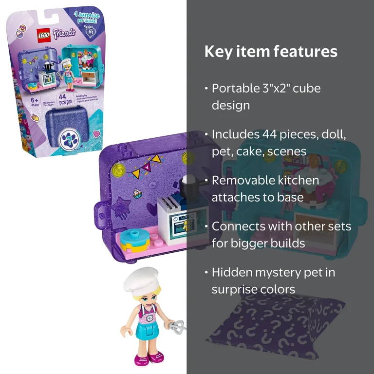 LEGO Friends Stephanie's Play Cube 41401 Building Kit, Mini-Doll