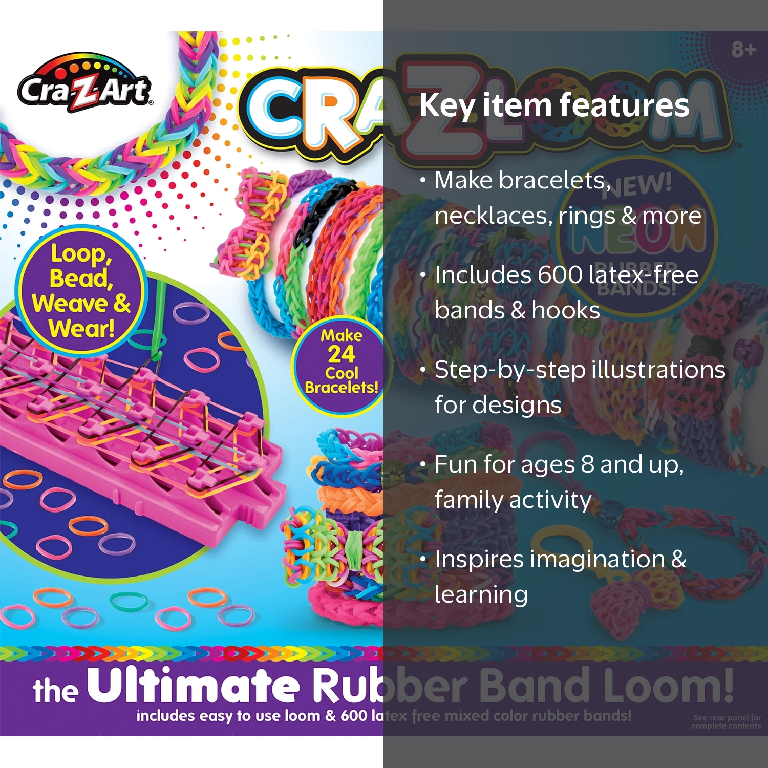 Cra-Z-Art Cra-Z-Loom Ultimate Rubber Band Bracelet Craft Maker Kit
