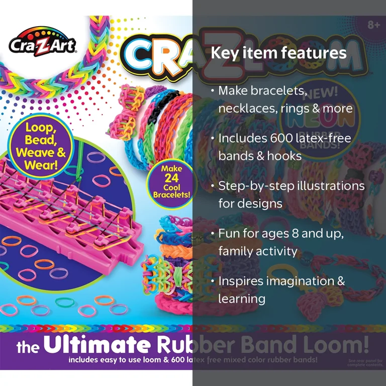 Cra-Z-Art Cra-Z-Loom Ultimate Rubber Band Bracelet Craft Maker Kit