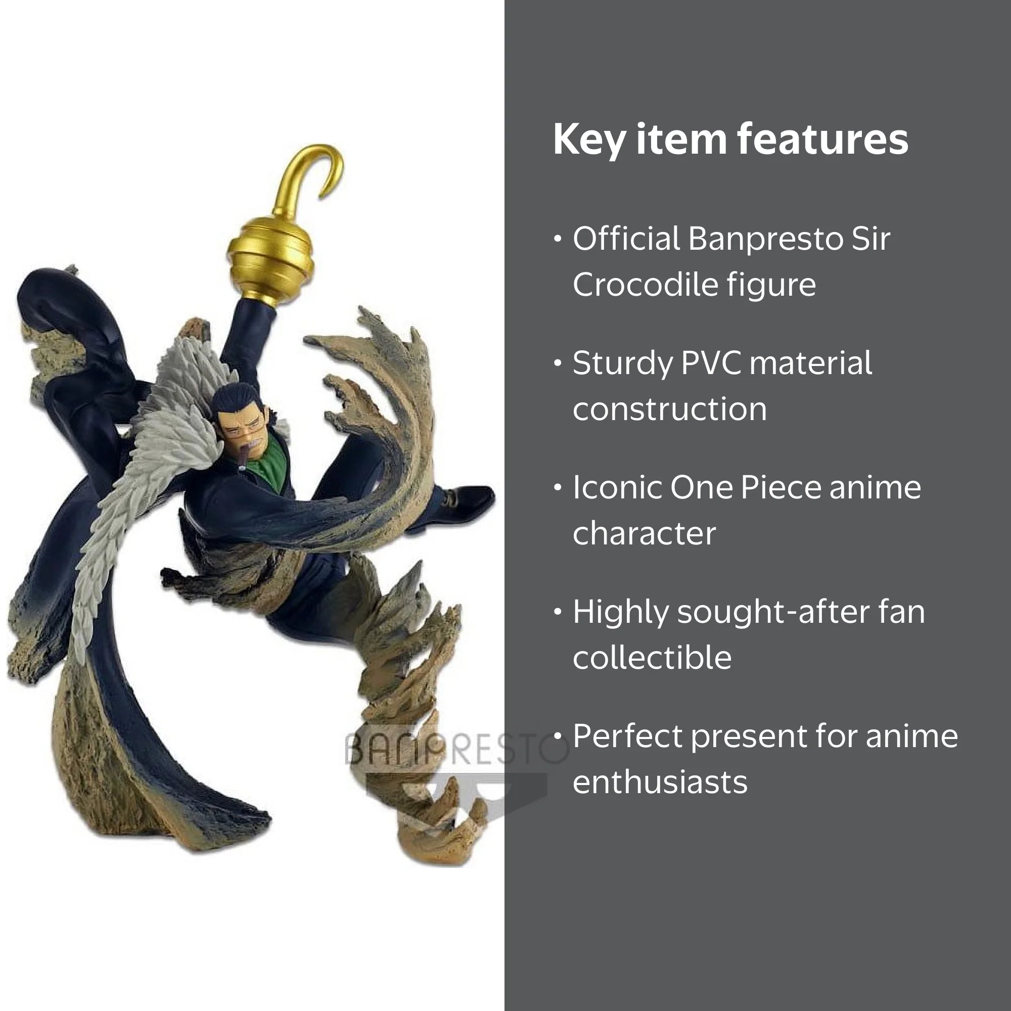 Banpresto: One Piece Abiliators Crocodile Anime Collectible PVC
