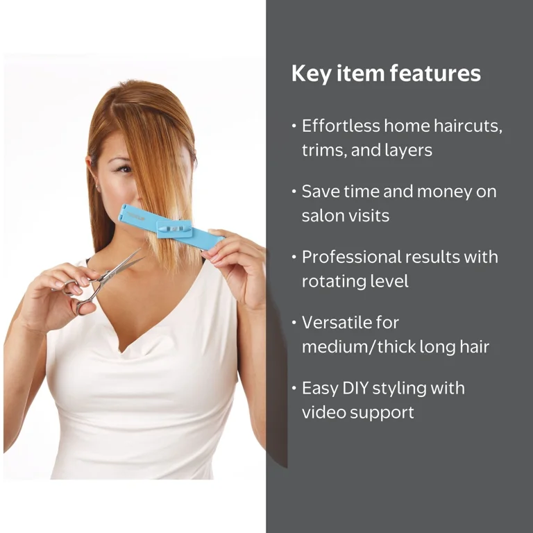 CREACLIP Hair Cutting Tool Set for Layers, Bangs, and Split Ends