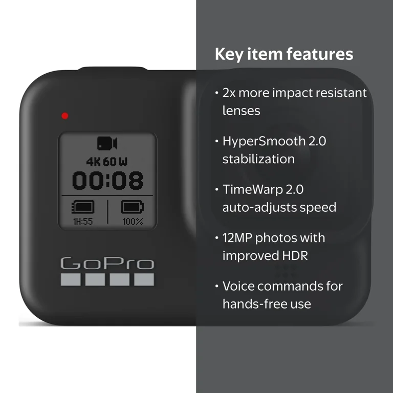 GoPro HERO8 Black - Professional Vlogging Action Camera for Sports