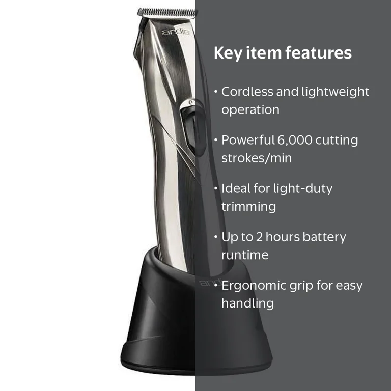 Andis, Slimline Pro Cord/Cordless Beard Trimmer, 32400, Ergonomic