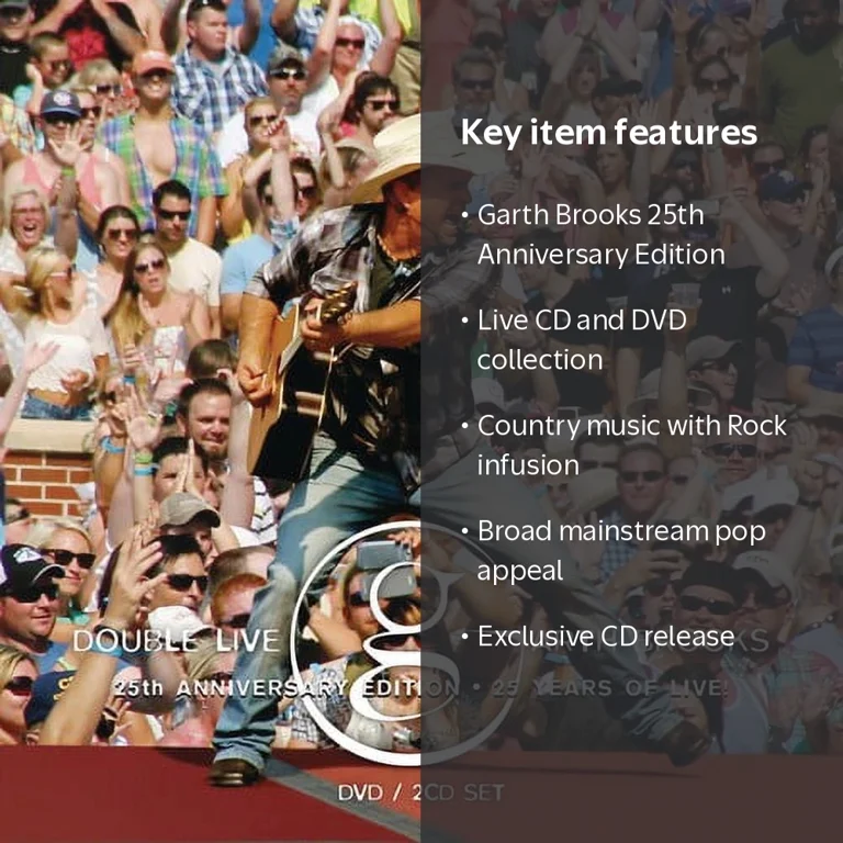 Pearl Records, Garth Brooks Double Live 25th Anniversary CD