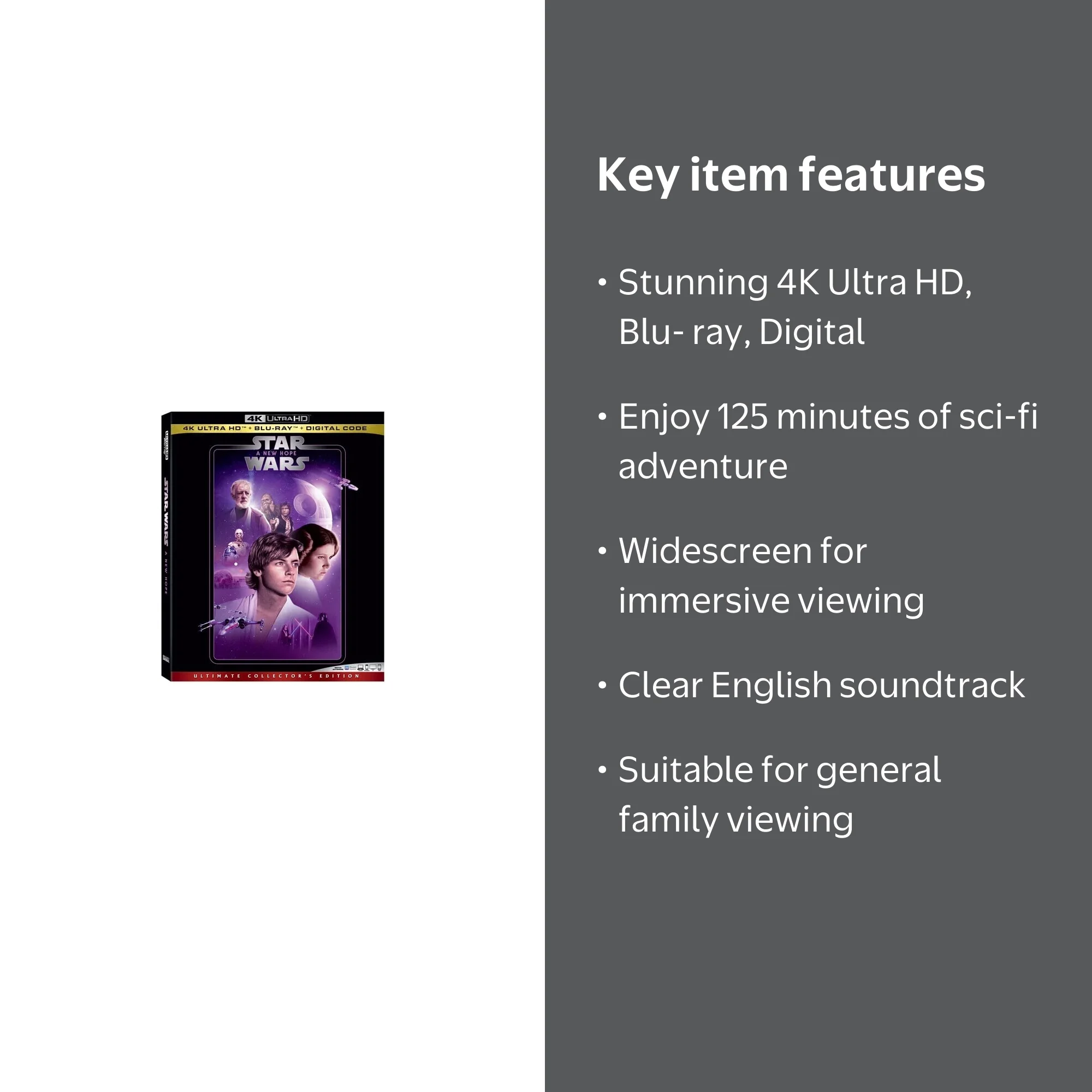Star Wars: Episode IV: A New Hope (4K Ultra HD + Blu-ray + Digital