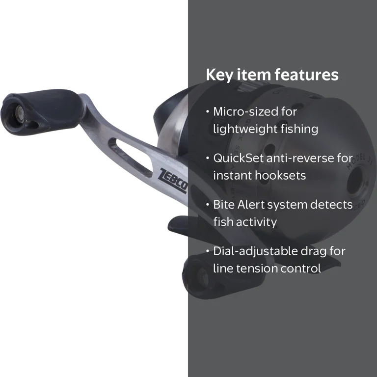 Zebco 33 Micro Spincast Reel - QuickSet Anti-Reverse - Walmart.com