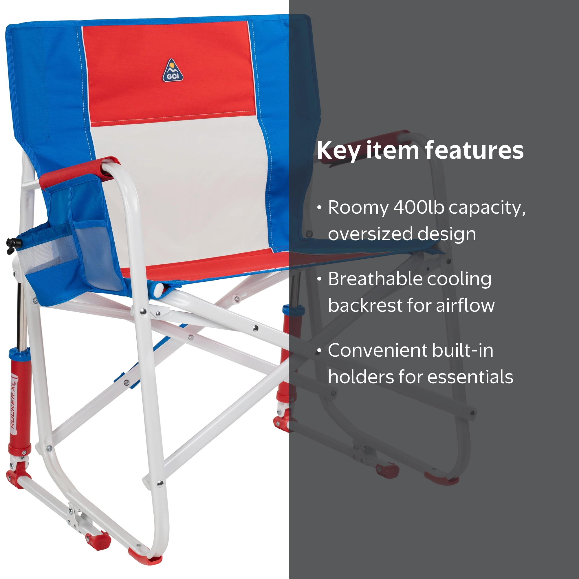 GCI Outdoor Freestyle Rocker XL Oversized Rocking Camping Chair