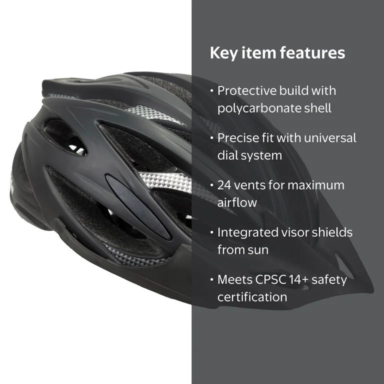 Zefal Adult Black Bike Helmet (Universal Adjustment, 24 Vents