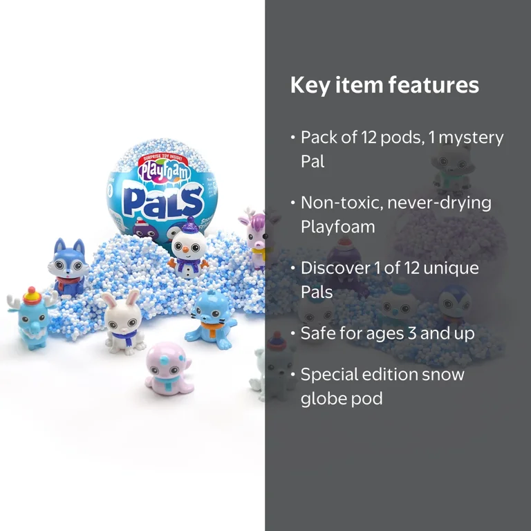 Educational Insights Playfoam Pals Snowy Friends, Party Pack of 12