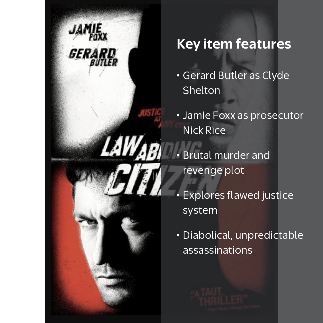 Lionsgate Home Entertainment, Law Abiding Citizen DVD, Action, R