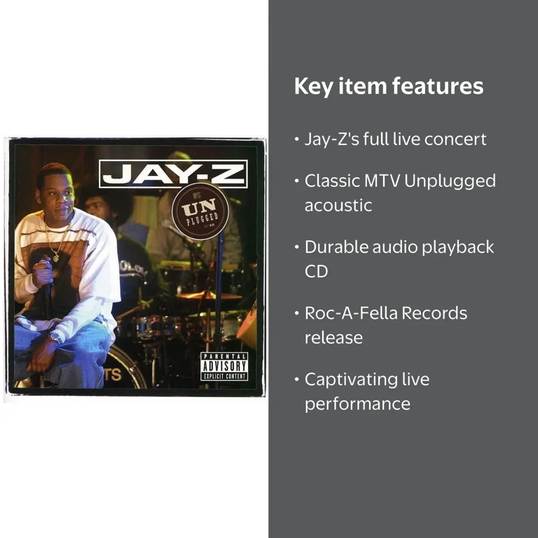 Jay-Z - Live MTV Unplugged - Music & Performance - CD - Walmart.com