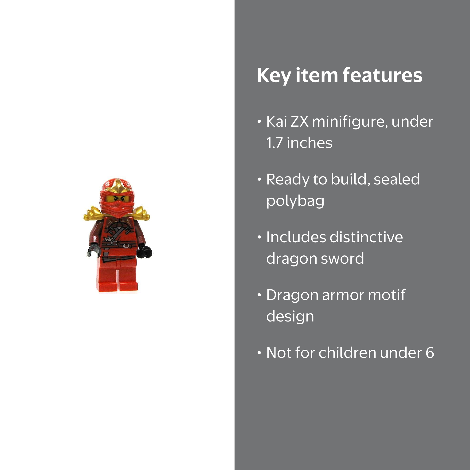 ウイイレ！ LEGO Ninjago Kai ZX Silver Spinner Bright Light Orange Flames