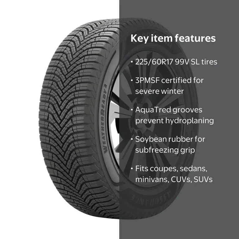 Goodyear, Assurance WeatherReady 2, 225/60R17 99V All Weather Goodyear, Assurance WeatherReady 2, 225/60R17 99V All Weather