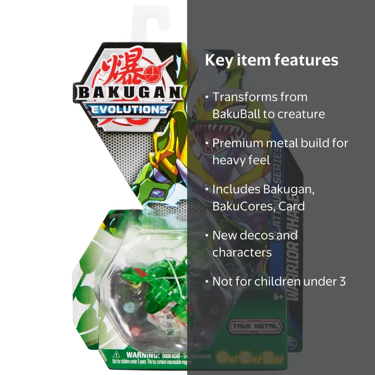 Bakugan, Platinum Warrior Whale, 3.75