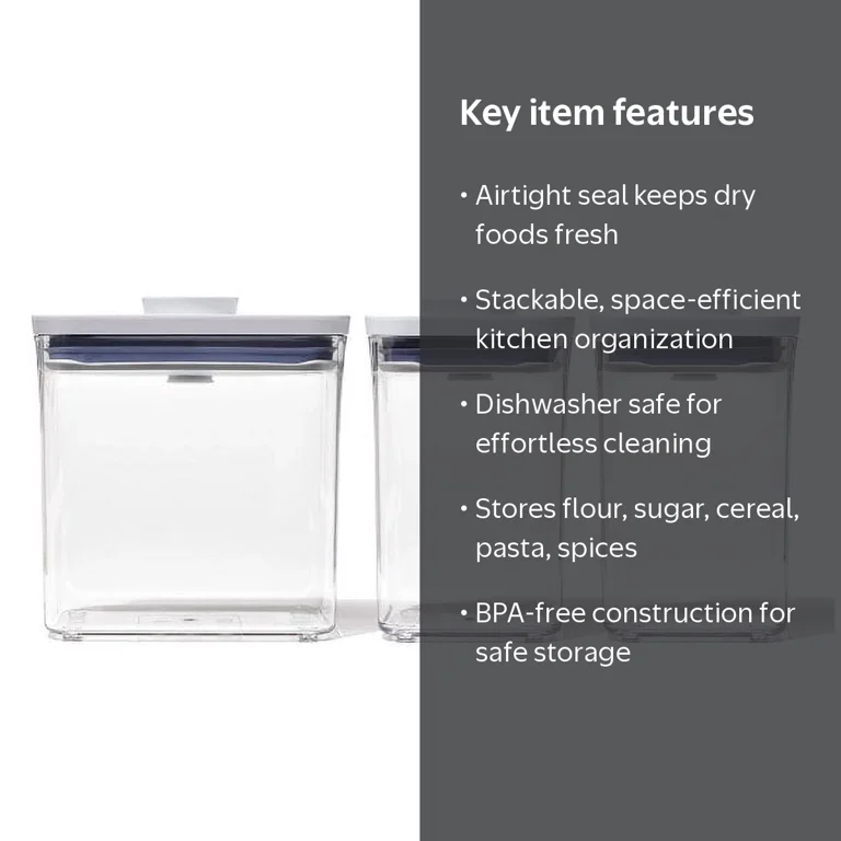 OXO Softworks Airtight, Stackable & Dishwasher Safe 3Pc POP