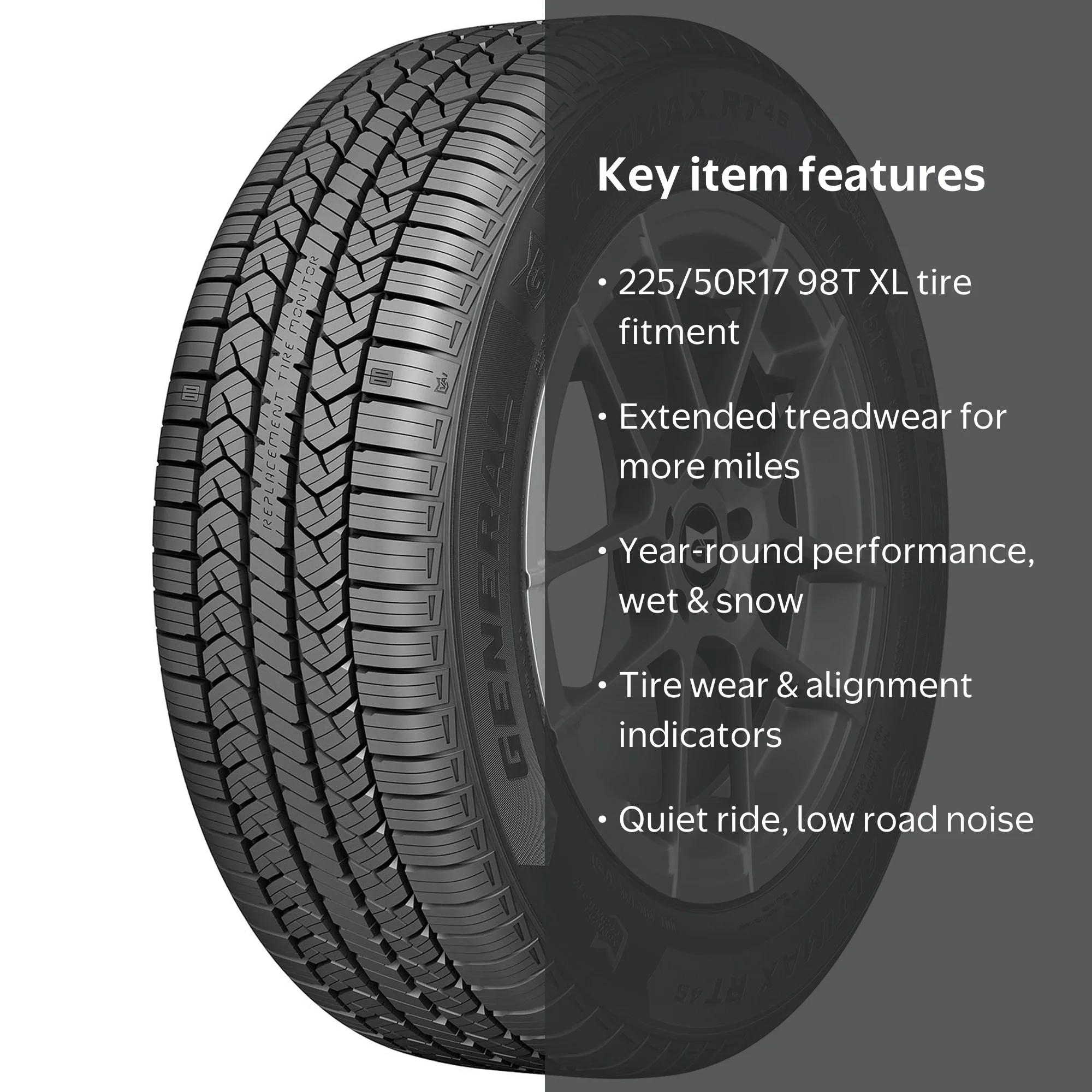 General AltiMAX RT45 All Season 225/50R17 98T XL Passenger Tire