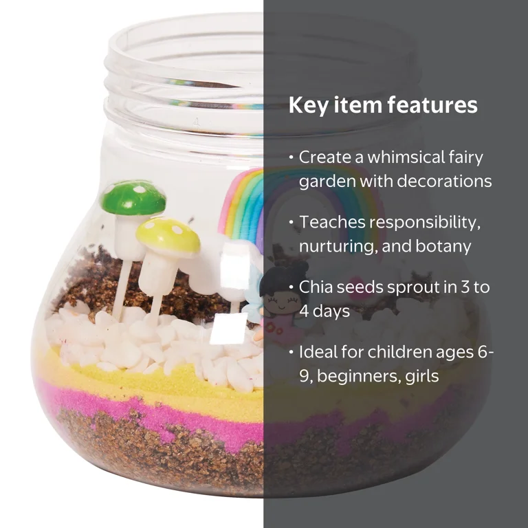 Creativity for Kids Fairy Forest Garden Craft Kit, Pink, Ages 6+